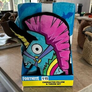 Fortnite Character Pillow and Throw Set